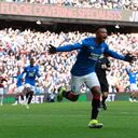 Óscar Cortés celebró a rabiar su primer gol con la camiseta de Rangers