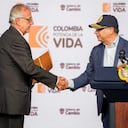 Iván Velásquez ministro de Defensa y el presidente Gustavo Petro