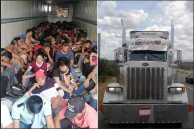 La Patrulla Fronteriza informó que se logró detectar el camión gracias al trabajo conjunto adelantado por las autoridades de los dos países.