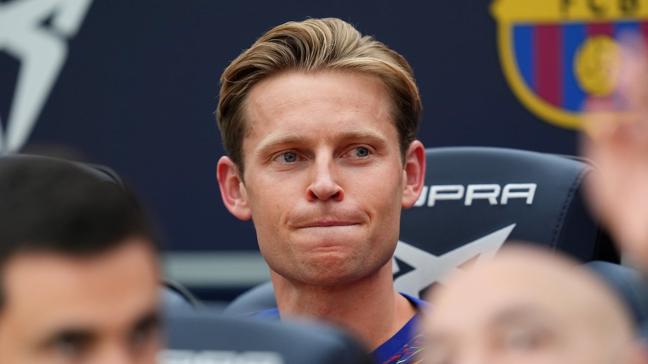 Frenkie de Jong, del FC Barcelona de España.