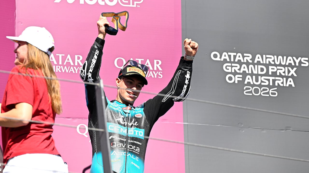 David Alonso subido al top 3 del GP de Austria