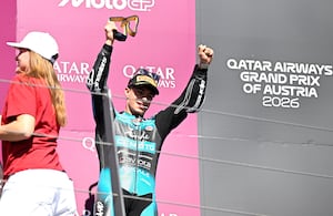David Alonso subido al top 3 del GP de Austria