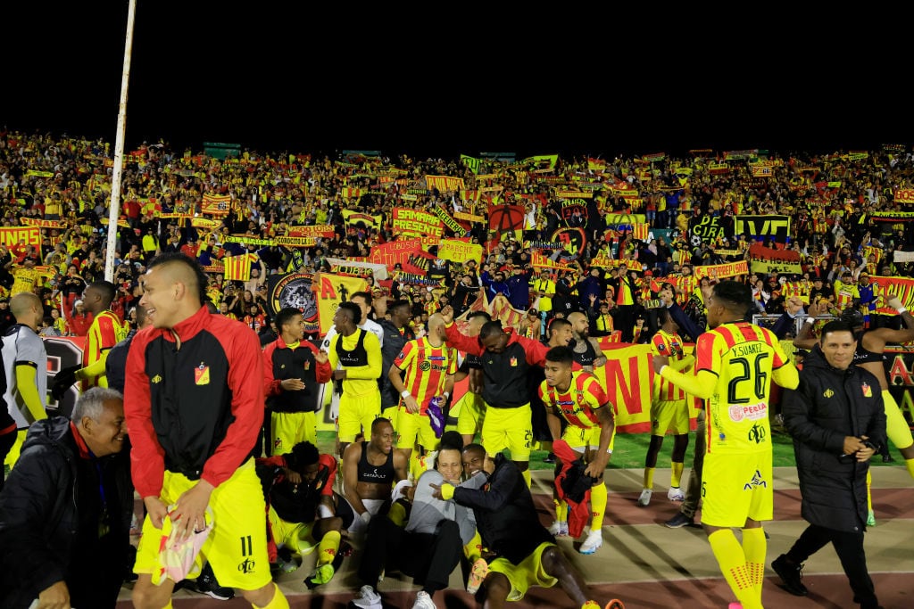 Celebración del Deportivo Pereira