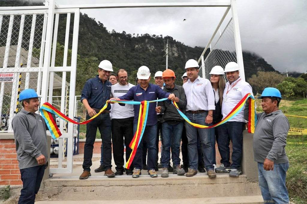 Evento de inauguración y entrega de la red de gasificación para zona rural de Pandi.