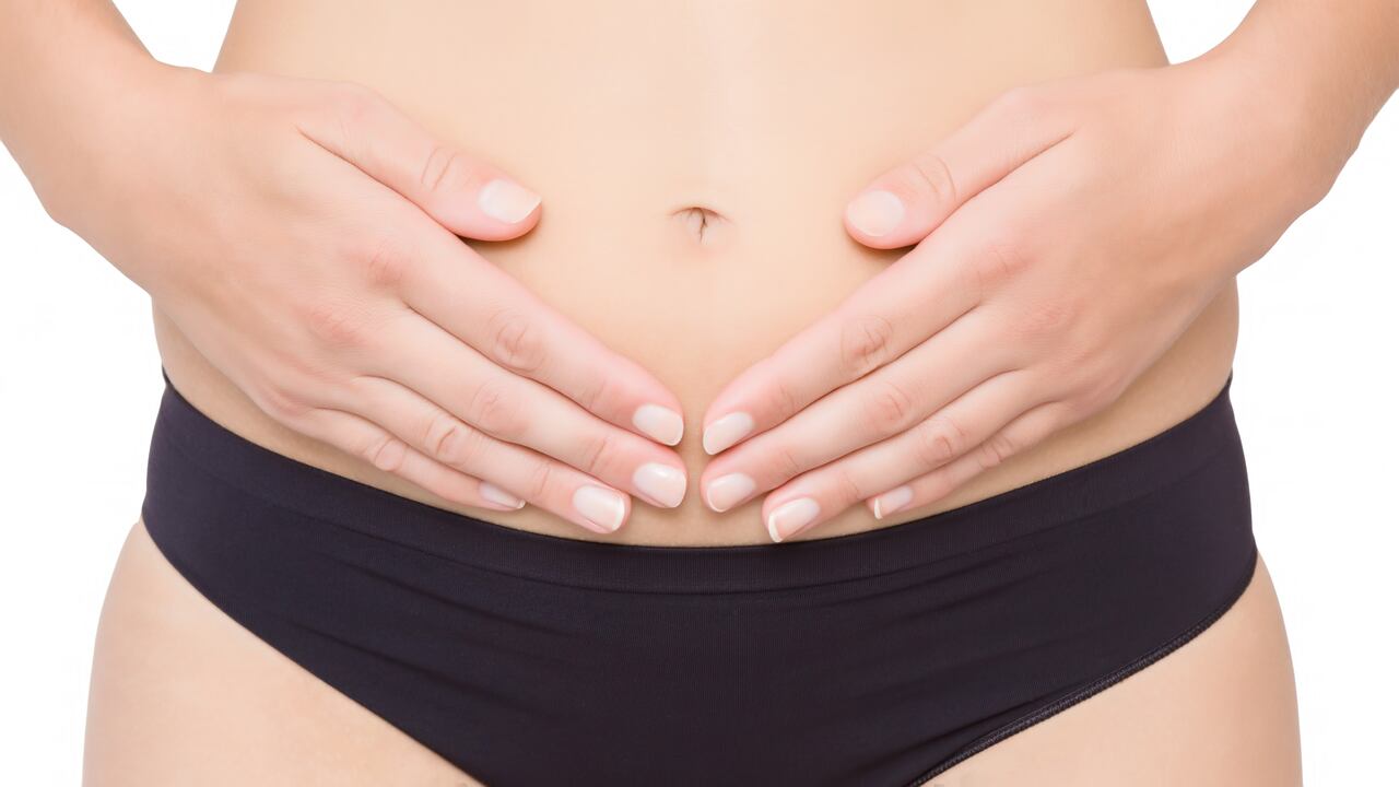 Abdomen inflamado. Imagen de referencia.