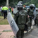 Esmad en protestas en la carrera séptima con 94