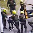 Imágenes del accionar de la Policía tras el intento de asalto en El Poblado, de Medellín