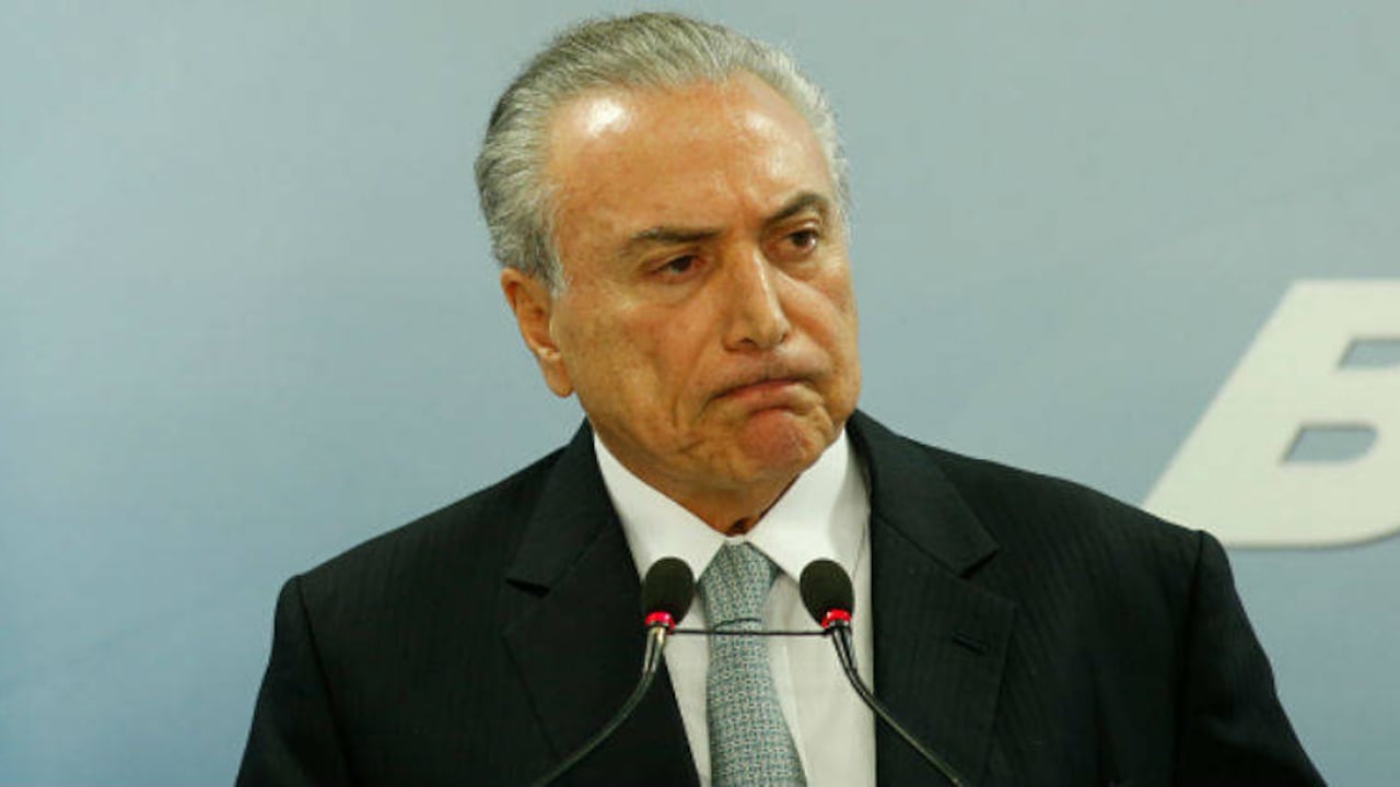 Michel Temer, presidente de Brasil.