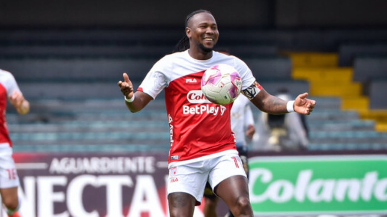 Hugo Rodallega, referente de Santa Fe desde su llegada en 2023.