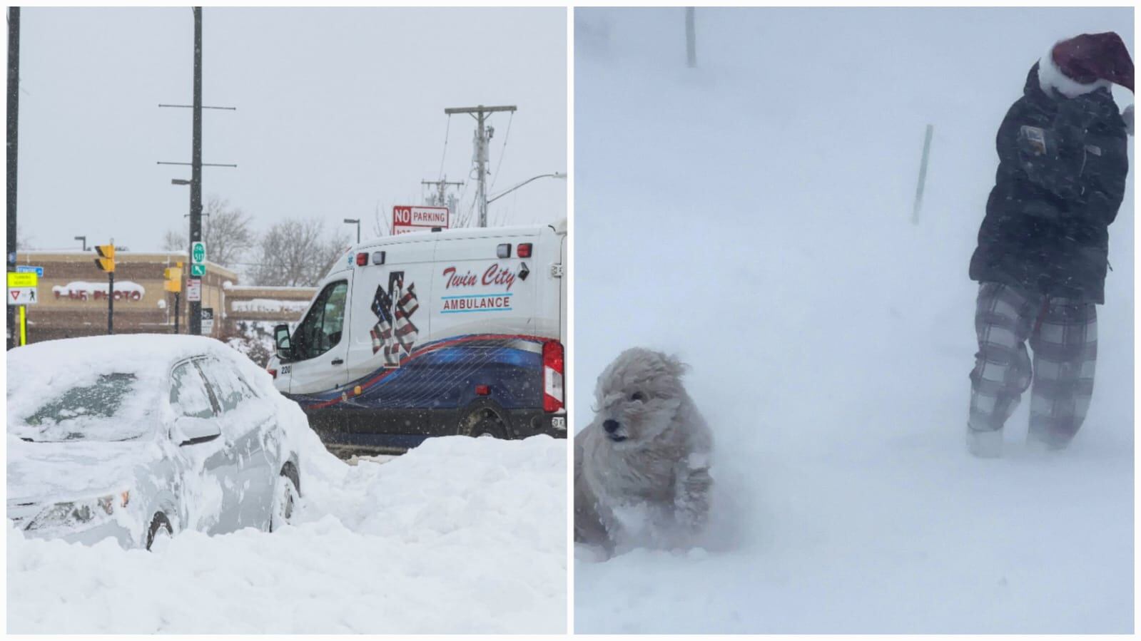 Tormenta de nieve golpea a Estados Unidos y Canadá.