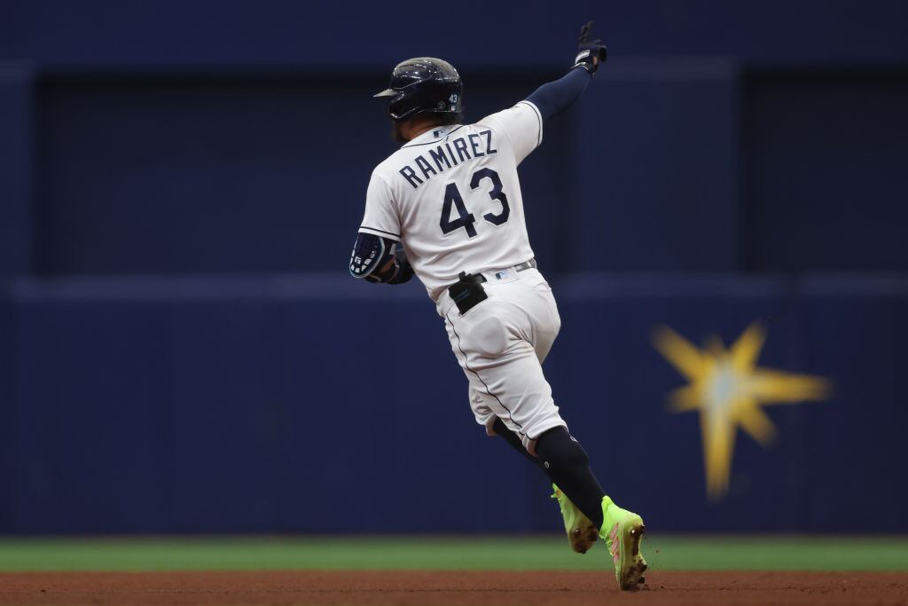 Harold Ramírez en postemporada de la MLB