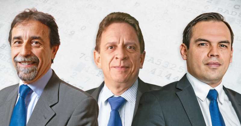 Carlos Velamazán (Director para América de Seres), Héctor José García (Presidente de Certicámara) y Leonardo Sicard (Director de Fiscalización de la Dian).