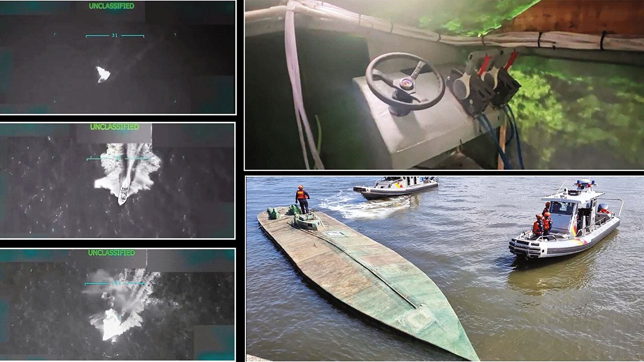 Las narcolanchas son cargadas en el norte y sur de Colombia en poblaciones cercanas a los océanos, desde donde emprenden ruta hacia Centroamérica y México. 