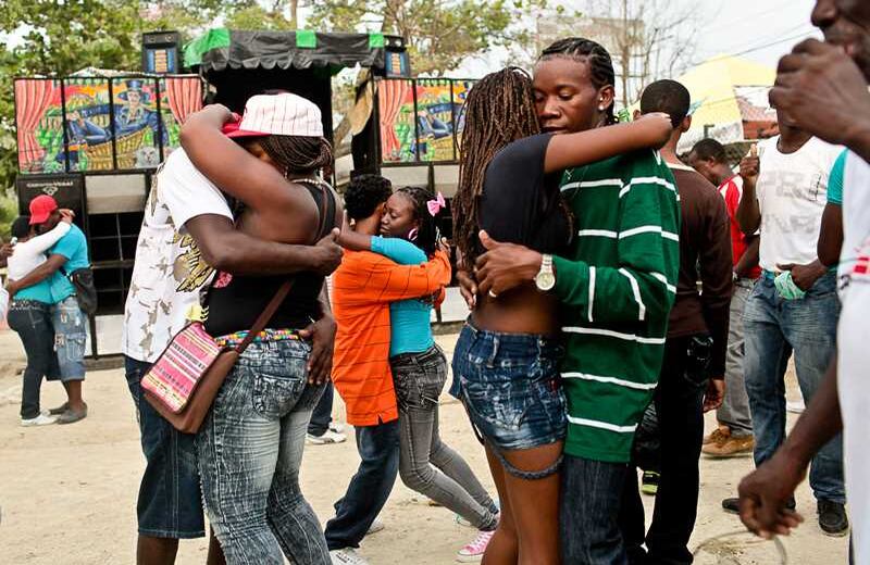 ¡Bailando Champeta!, en el picó “El Conde” con la legión palenquera en Cartagena. Foto: Joaquín Sarmiento