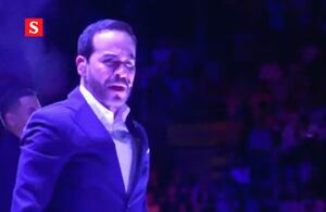 El candidato presidencial, Abelardo de la Espriella, en el lanzamiento de su fórmula vicepresidencial.