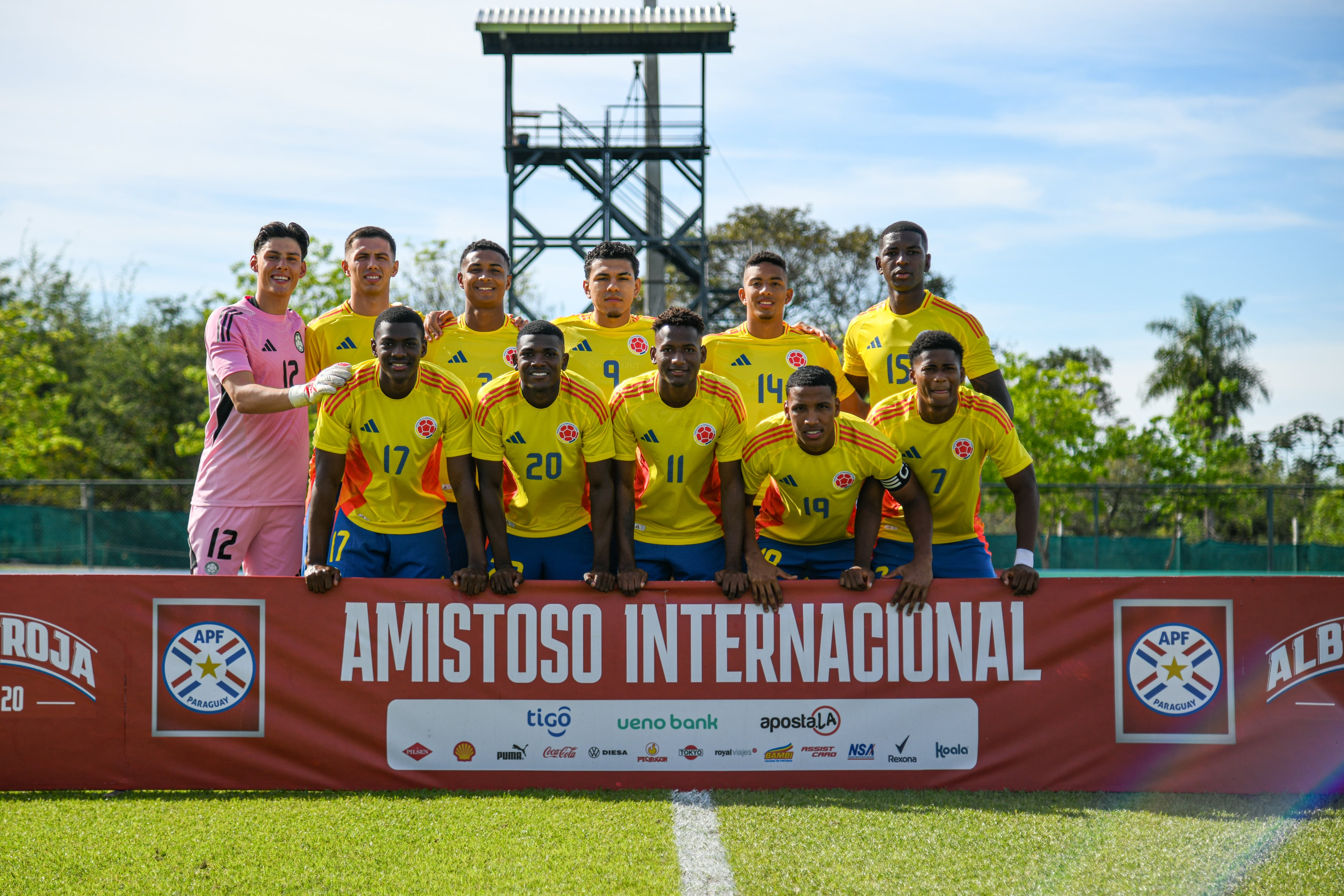 Imagen del partido amistoso entre la Colombia y México, con miras a la Copa del Mundo Sub-20 de la FIFA 2025.