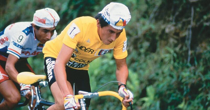  El ciclista Lucho Herrera.