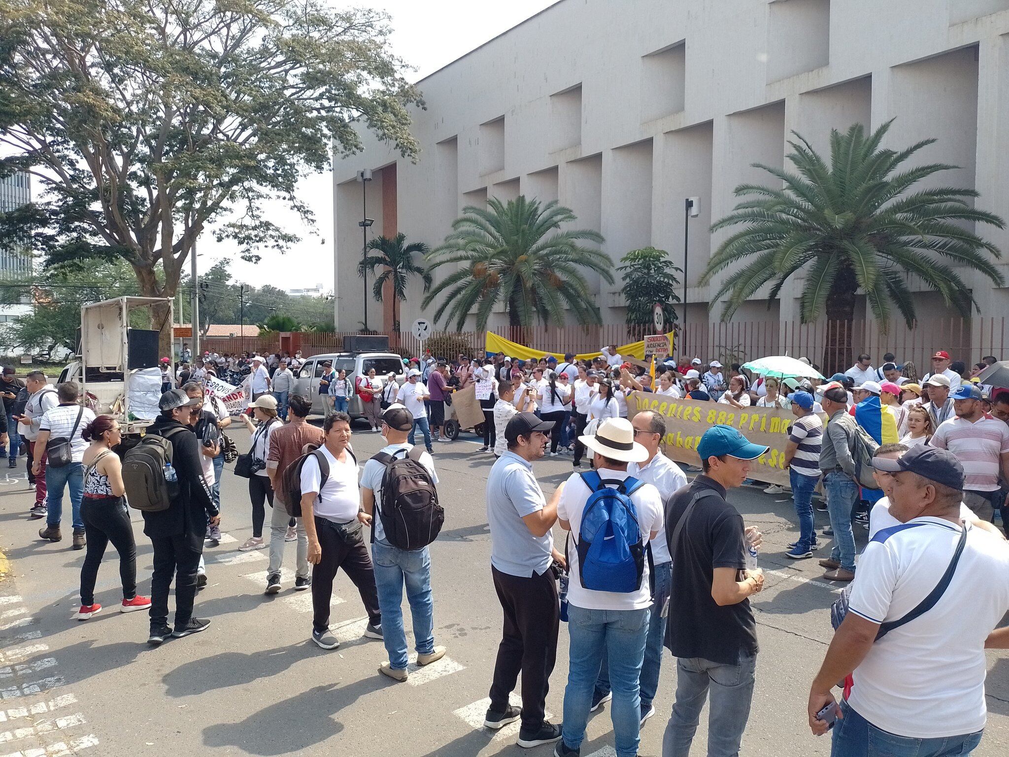 La manifestación es pacífica.