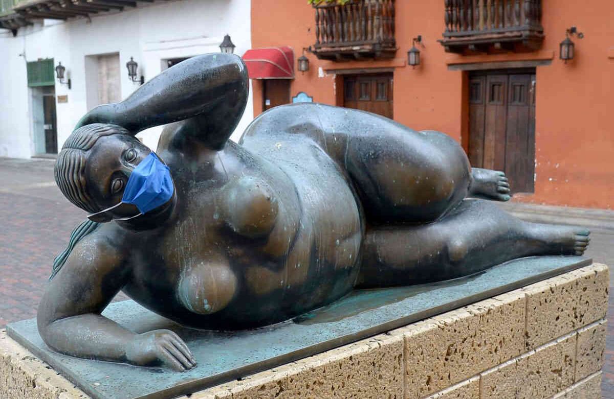 Este lunes, al cumplirse 487 años de la fundación de Cartagena de Indias, la Alcaldía de la capital de Bolívar decidió concientizar a sus habitantes ante la pandemia de coronavirus. Foto: Cortesía Alcaldía de Cartagena