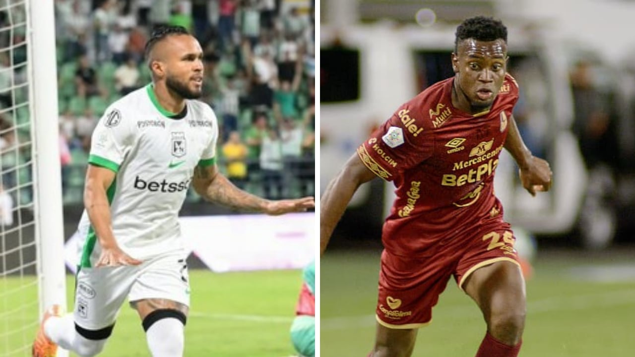 Movimiento en la parte alta de la tabla de posiciones en Liga BetPlay, tras la victoria de Tolima (der.). Nacional (izq.), desplazado del segundo puesto.