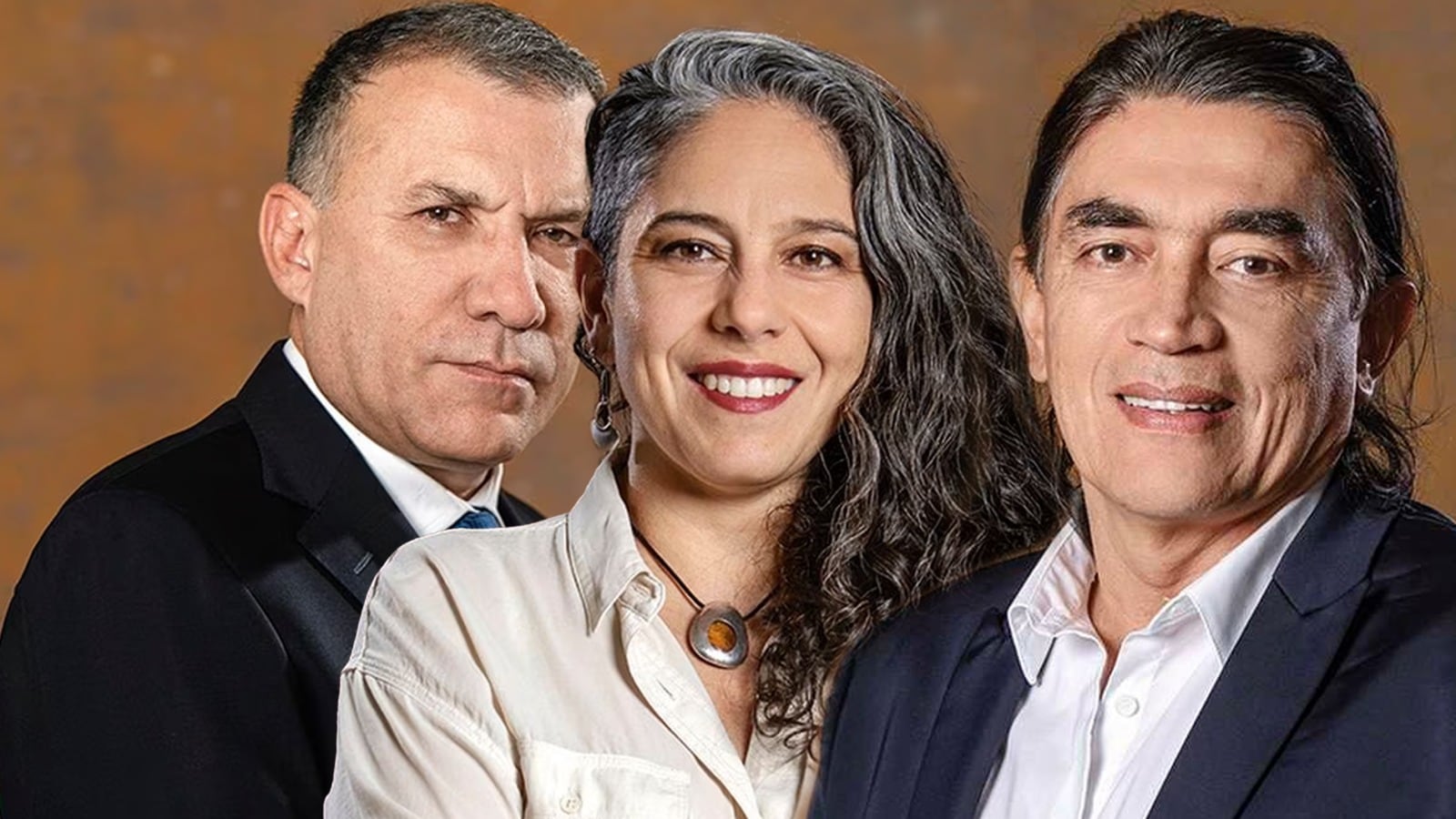 Roy Barreras, María José Pizarro y Gustavo Bolívar. Los dos primeros son congresistas y el tercero es exsenador