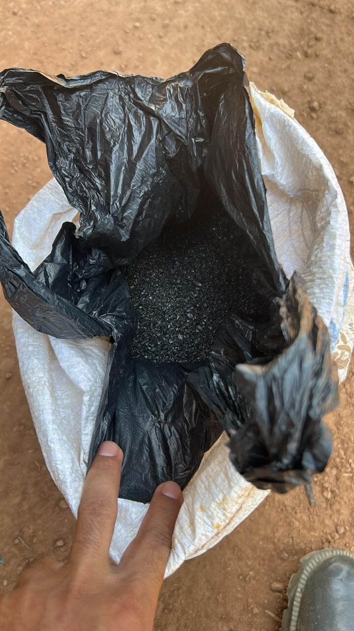 El coltán quedó en poder de la Fiscalía.