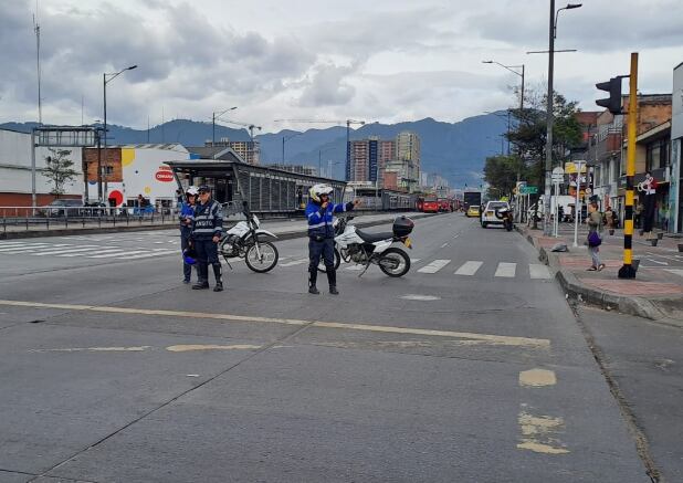 La manifestación fue en la calle 13. Después de una hora, la movilidad retornó.