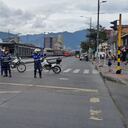 La manifestación fue en la calle 13. Después de una hora, la movilidad retornó.