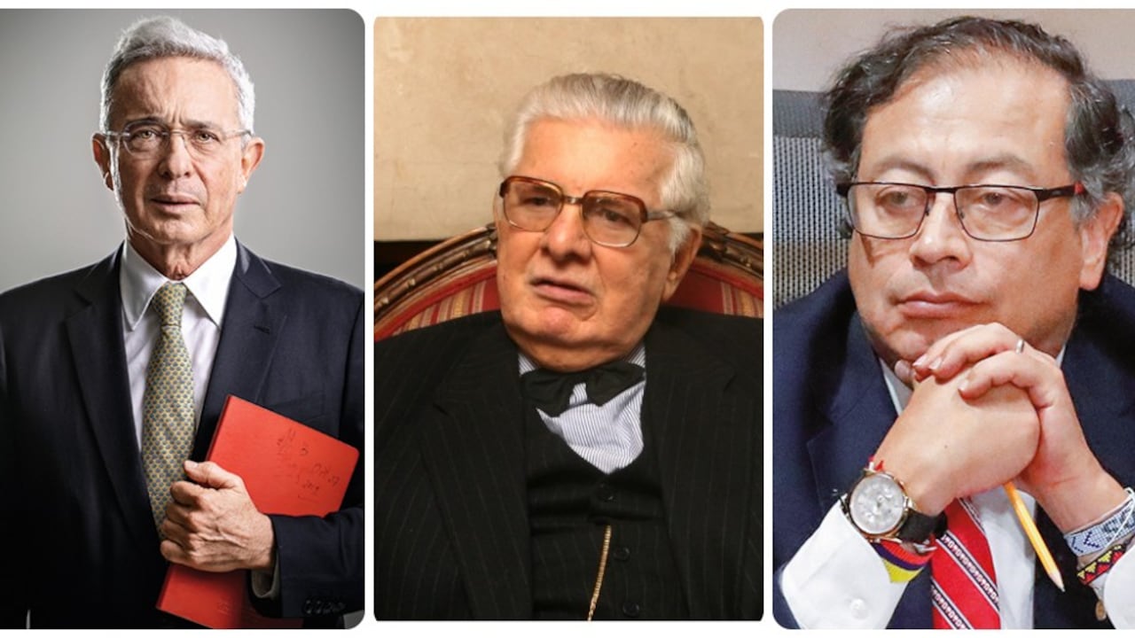 Álvaro Uribe, Julio César Turbay y Gustavo Petro.