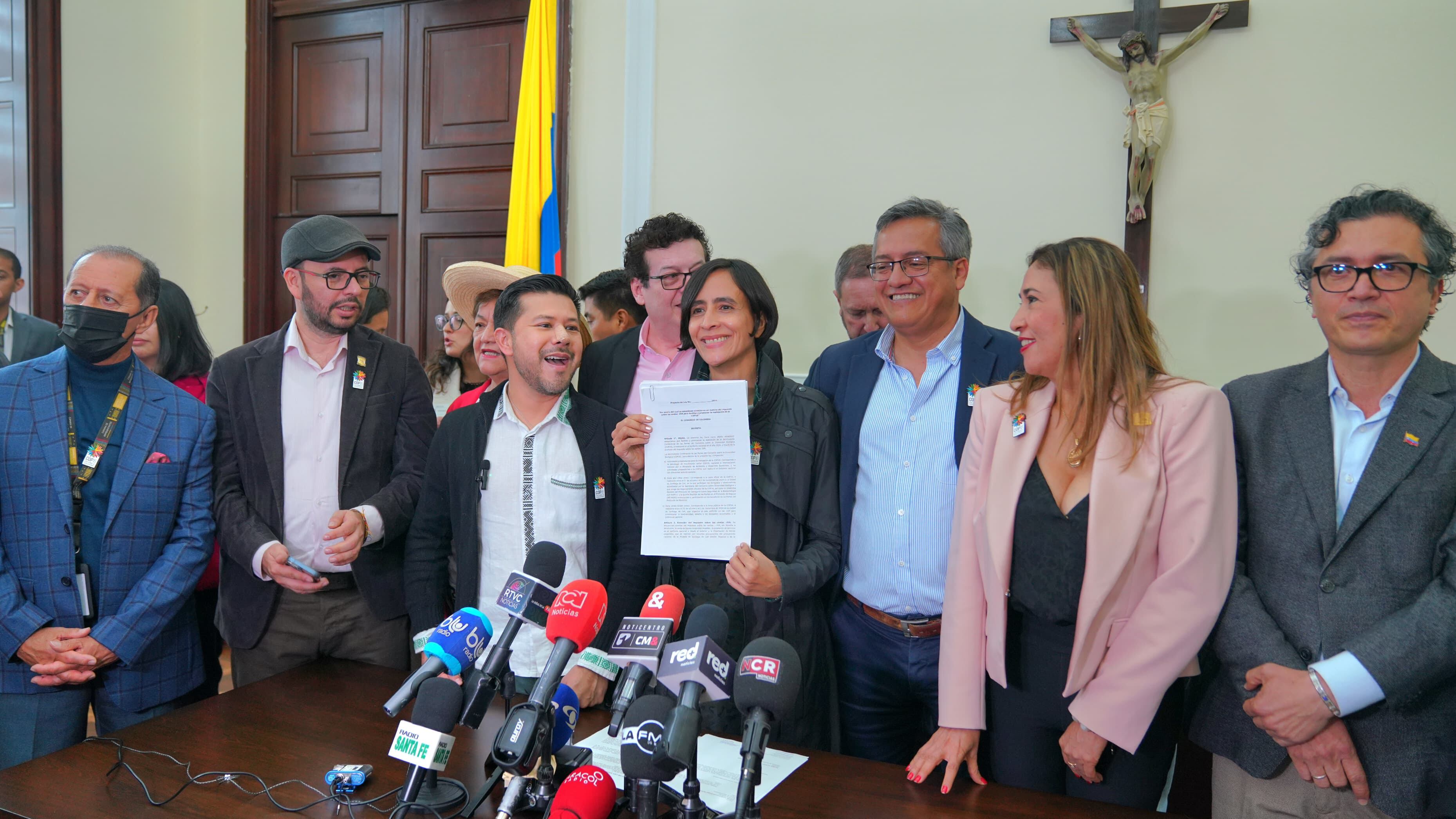 La ministra de Ambiente, Susana Muhamad, radicó con la bancada del Pacto Histórico un proyecto de ley que busca que la COP16 esté exenta de IVA.