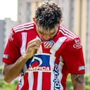 Luis Díaz con la camiseta de Junior.