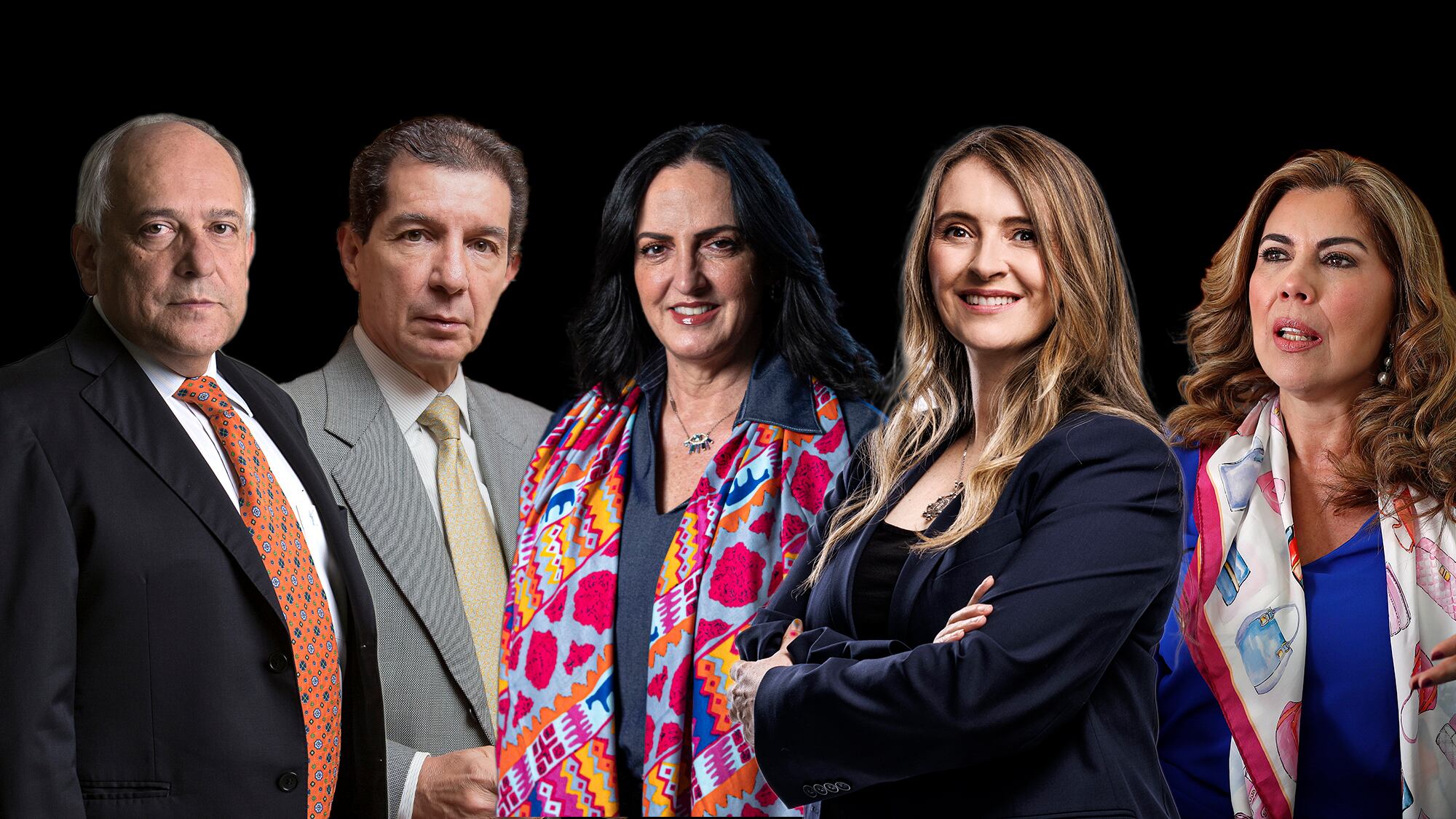 José Obdulio Gaviria, José Félix Lafaurie, María Fernanda Cabal, Paloma Valencia y Nubia Stella Martínez.