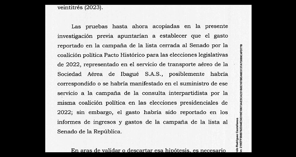 Los argumentos de la corte son demoledores y pondrán a temblar a los investigados, pues se abre la puerta de una posible financiación ilícita, vinculada al narcotráfico, detrás de estos aportes en viajes. 