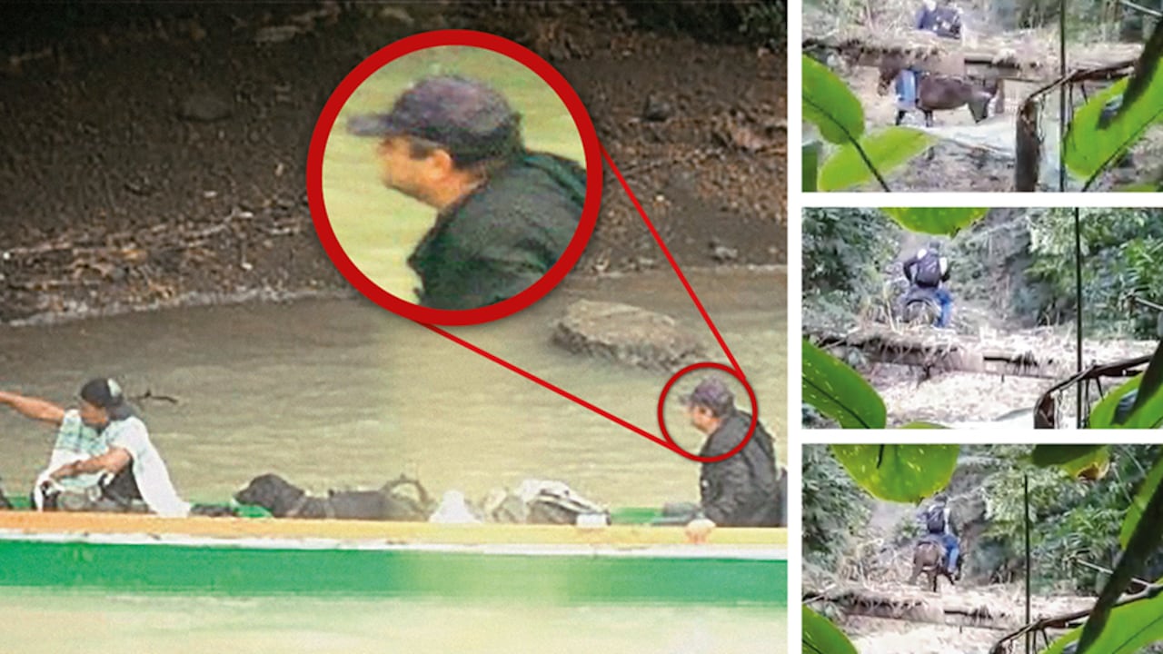 Las últimas imágenes de Otoniel en una lancha y montando en mula.