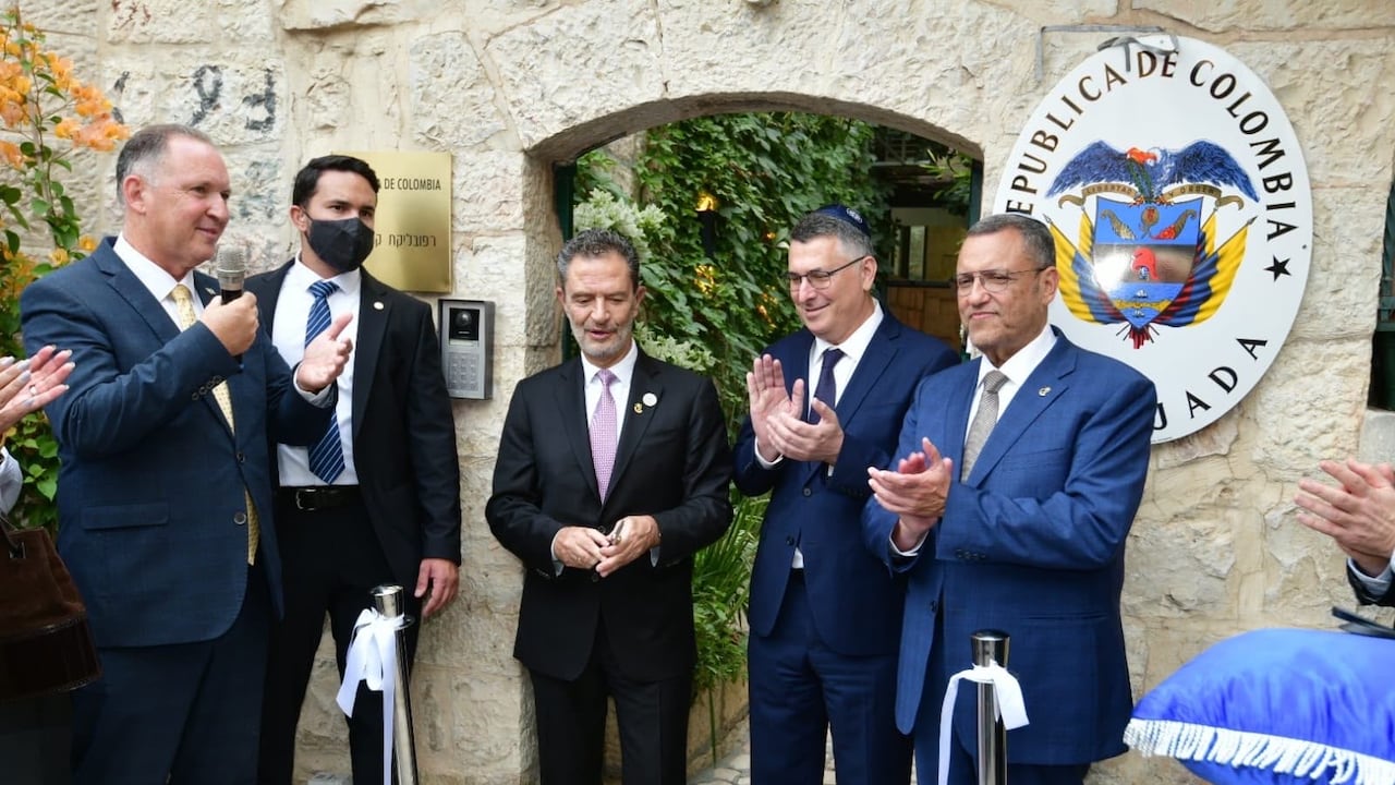 Los cancilleres de Israel y Colombia inauguran la embajada en Jerusalén.