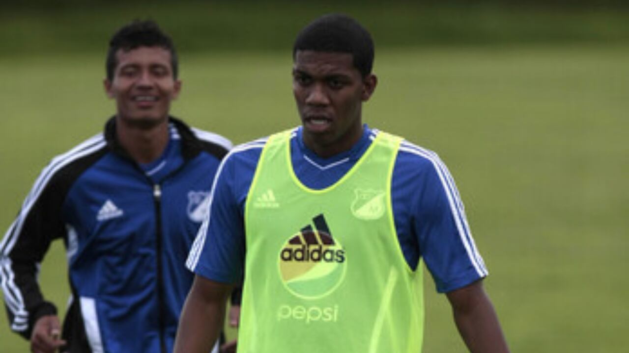Orlando Berrío cuando jugaba para Millonarios en 2012.