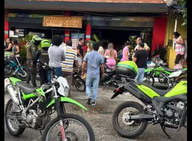 Bar La tertulia, en Orito, Putumayo, donde fue asesinado el exconcejal Yair López.
