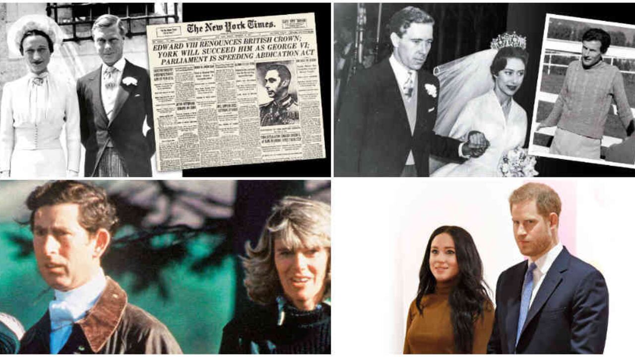 El príncipe Harry y Meghan Markle no son los únicos que se han enfrentado con el deber de la realeza por amor.