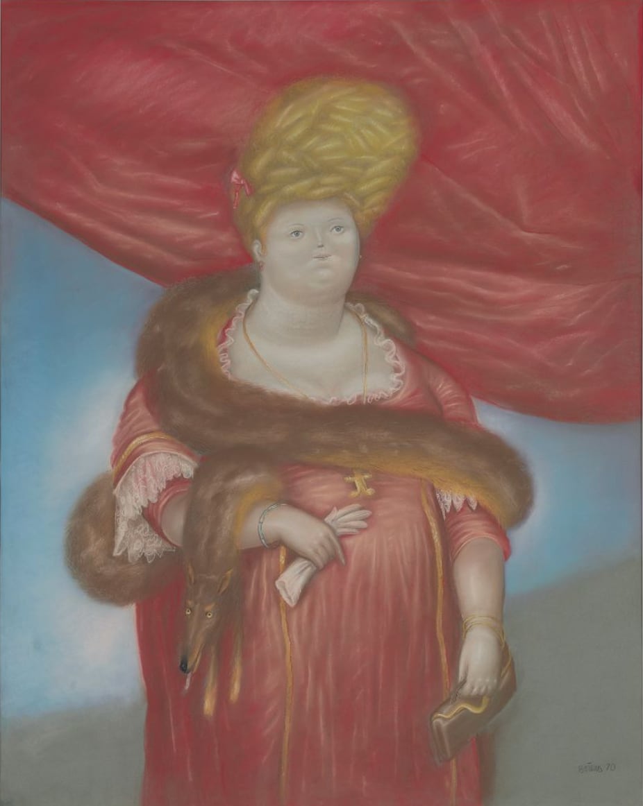 'Primera Dama', 1970, Pastel, 160 x 125 cm.