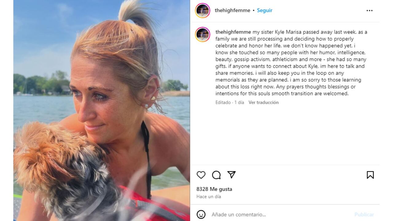 Conmoción por la muerte de Kyle Marisa Roth, reconocida influencer y estrella de TikTok