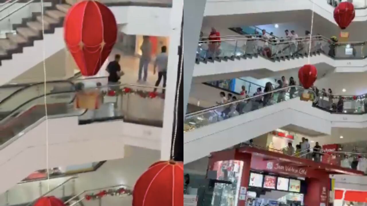 Hubo momentos de angustia en el centro comercial Cuarta Etapa en Bucaramanga.