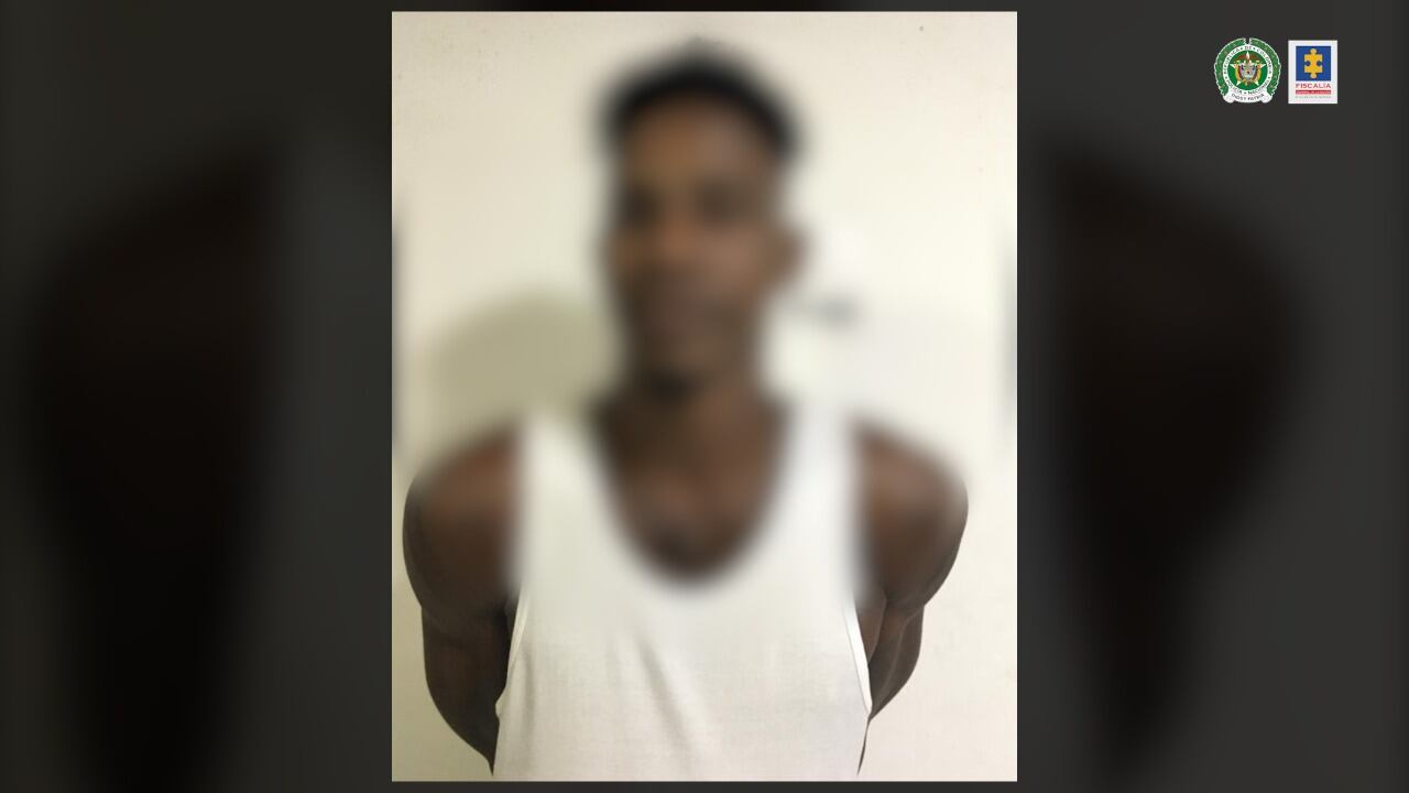 Yair Freys Moya Bejarano, alias Ganya, quien es uno de los presuntos autores del asesinato de tres menores en Chocó.