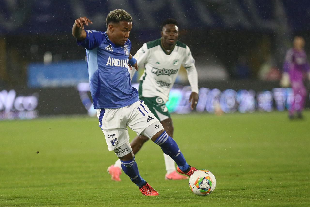 Momentos del encuentro entre Millonarios y Deportivo Cali, por la sexta jornada del segundo semestre de la Liga II-2025.