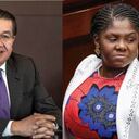 El exministro de Salud, Fernando Ruiz, y la vicepresidenta Francia Márquez.