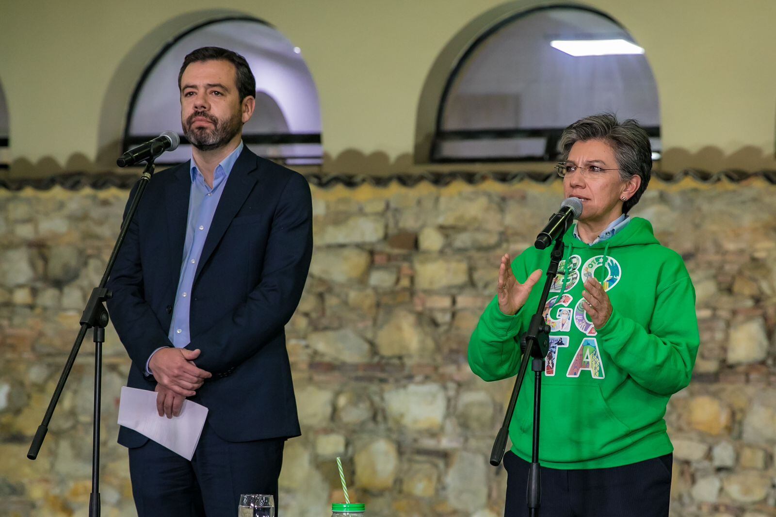 Carlos Fernando Galán y Claudia López