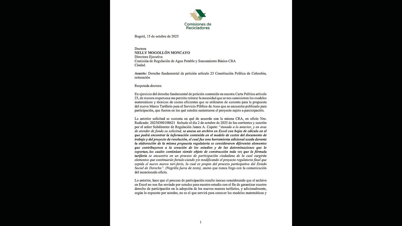 Cartas que prenden las alarmas. 