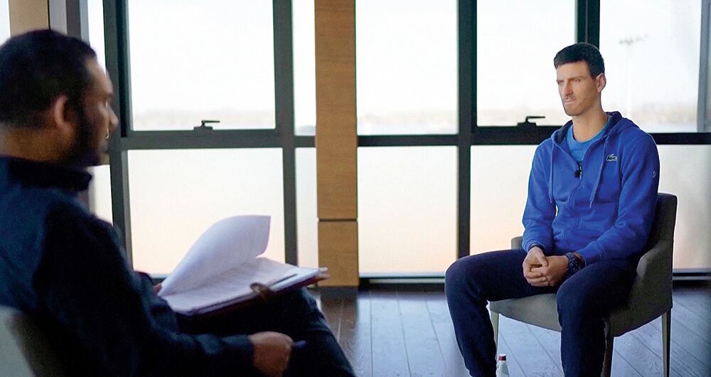 El tenista sigue firme con su decisión de no vacunarse.