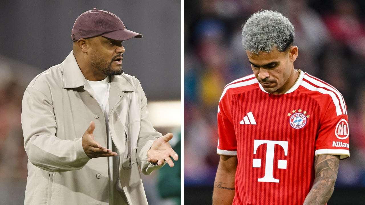 Vincent Kompany mete la mano al fuego por los suyos: férrea defensa por el nivel de Luis Díaz en Bayern Múnich.