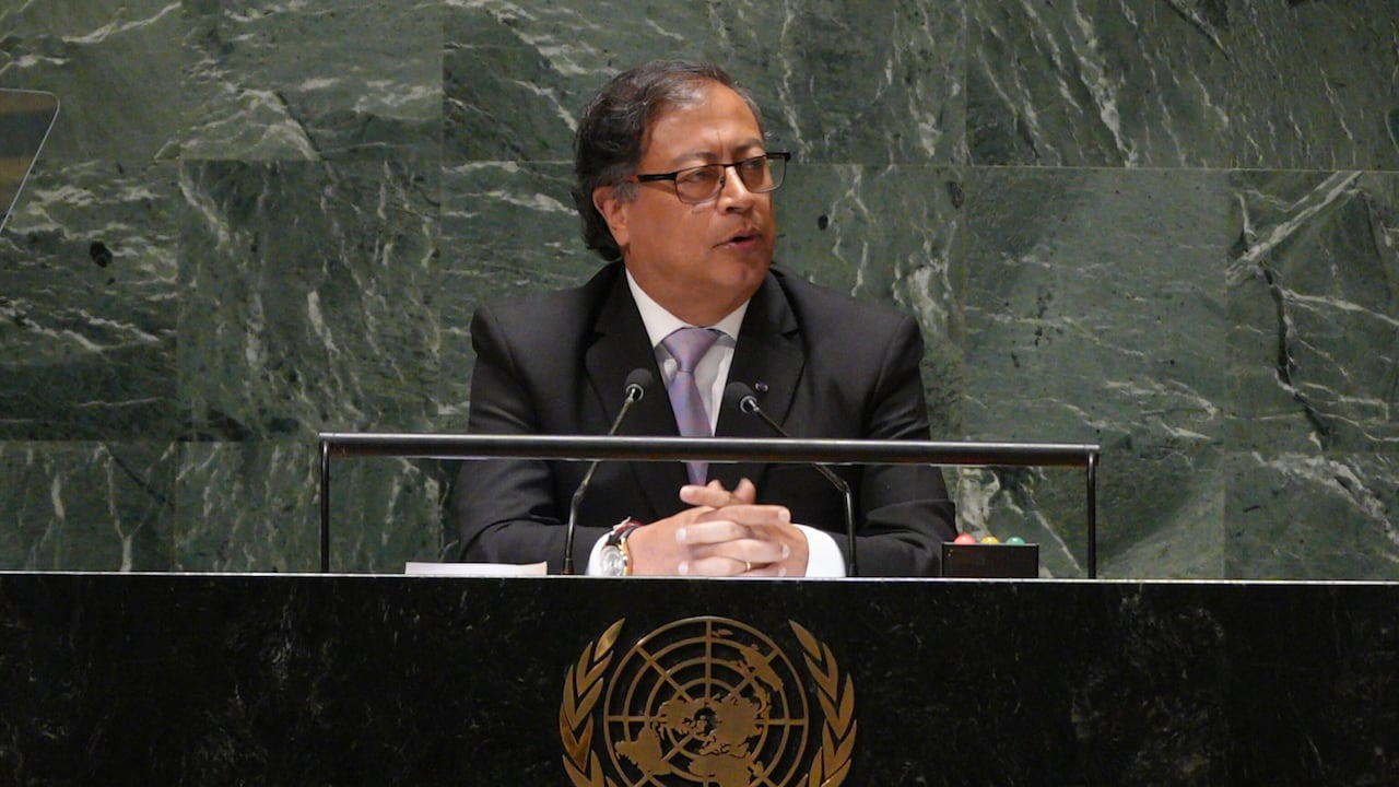 Gustavo Petro en la Asamblea General de la ONU. FOTO: Cortesía Presidencia