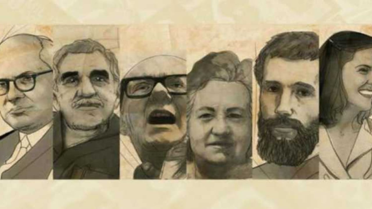 Carlos Lleras Restrepo, Gabriel García Márquez, Alfonso López Michelsen, la antropóloga Virginia Gutiérrez, el poeta José Asunción Silva y la pintora Débora Arango.